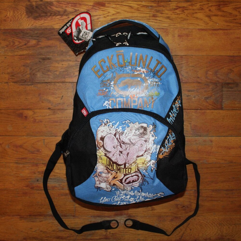 BNWT Vintage Ecko Unlimited "Writing All Wrongs" Urban Traveller Bag